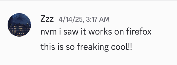 Testimonial screenshot